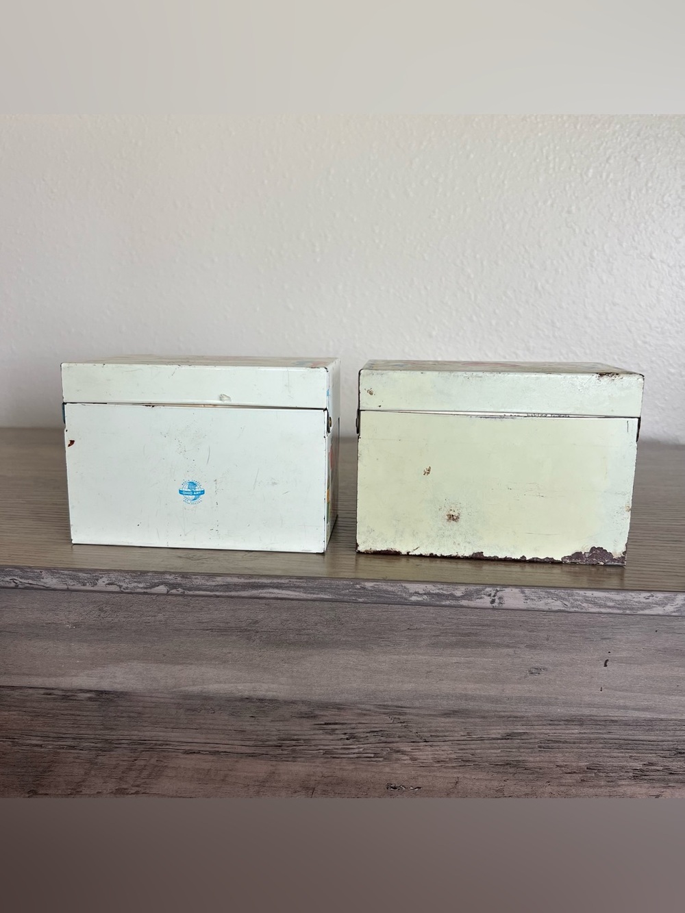 VTG Tin Recipe File Boxes Ohio Art Co Filled W/ Old Handwritten Recipe Clippings - Picture 7 of 15